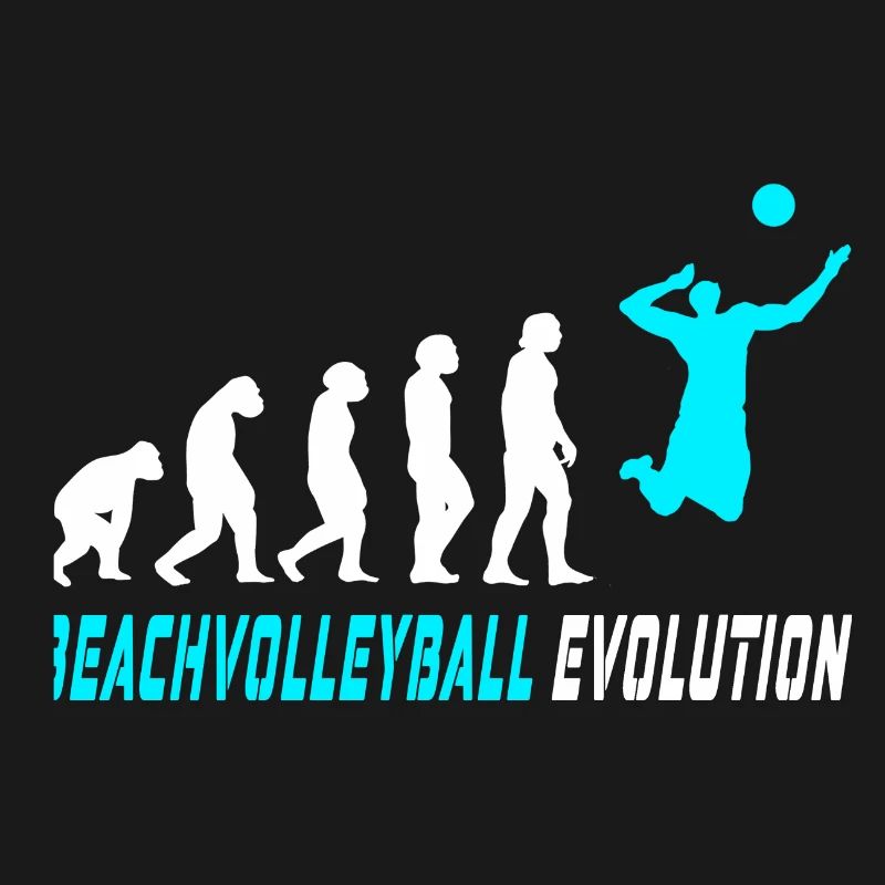 Conception d'évolution de volleyball de plage / idée cadeau