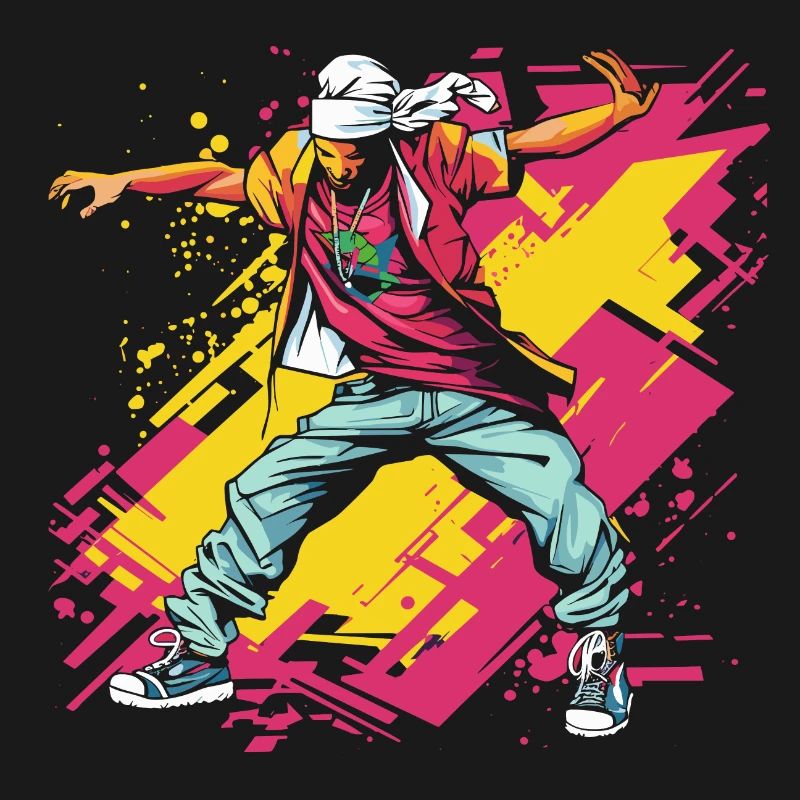 Breakdancer Graffiti