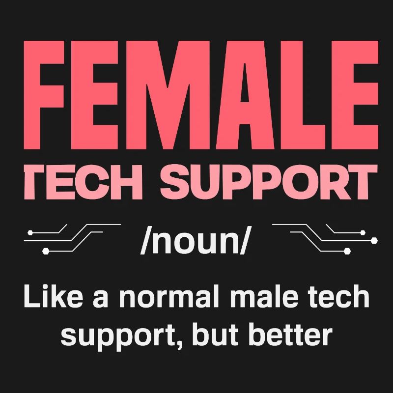 Tech Support Frau Definition IT Admin Computer