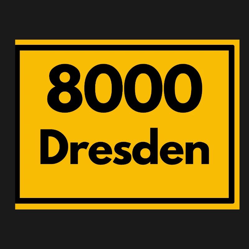 OLD POSTCODE POSTCODE RETRO 8000 DRESDEN ELBE