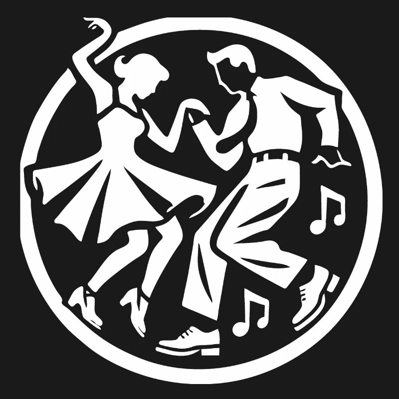 Conception de silhouette rock 'n' roll