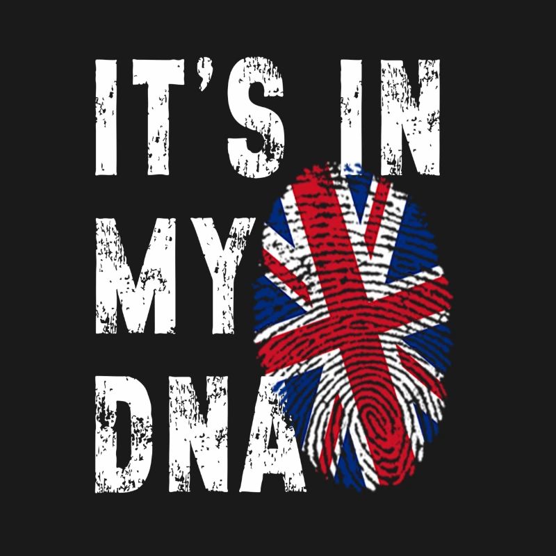 C’EST DANS MON ADN Drapeau britannique Angleterre Royaume-Uni Grande-Bretagne