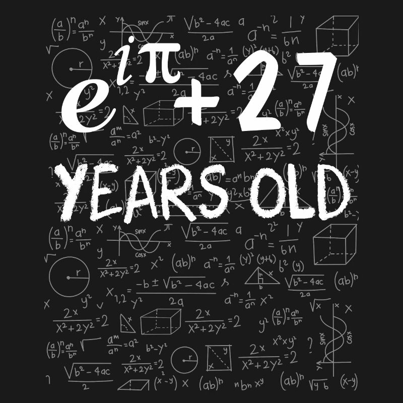 26e anniversaire 26 ans Euler Identité cadeau math