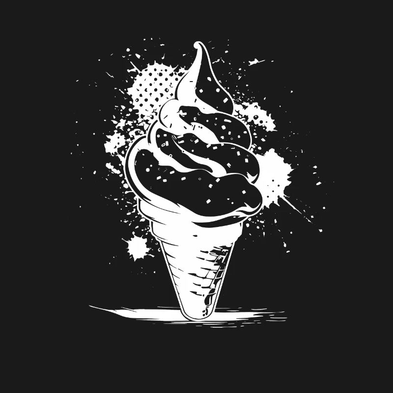 Cornet de crème glacée Dessin