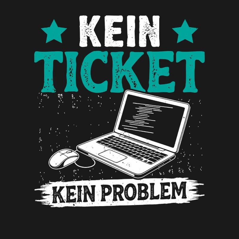 Ordinateur de nerd PAS DE TICKET PAS DE PROBLÈME DRÔLE