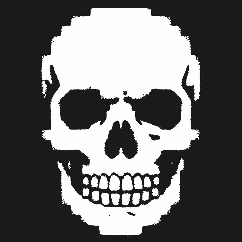 Crâne Pixel Crâne 8-Bits