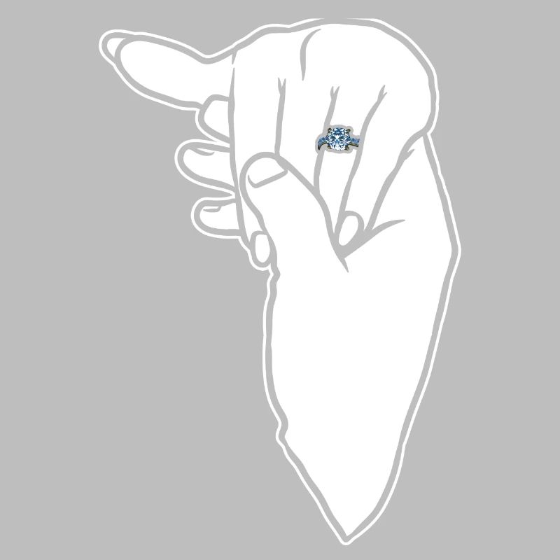 Verlobungs-Ehering-Hand