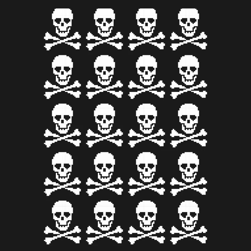 Skull & Crossbones Repeating Pattern