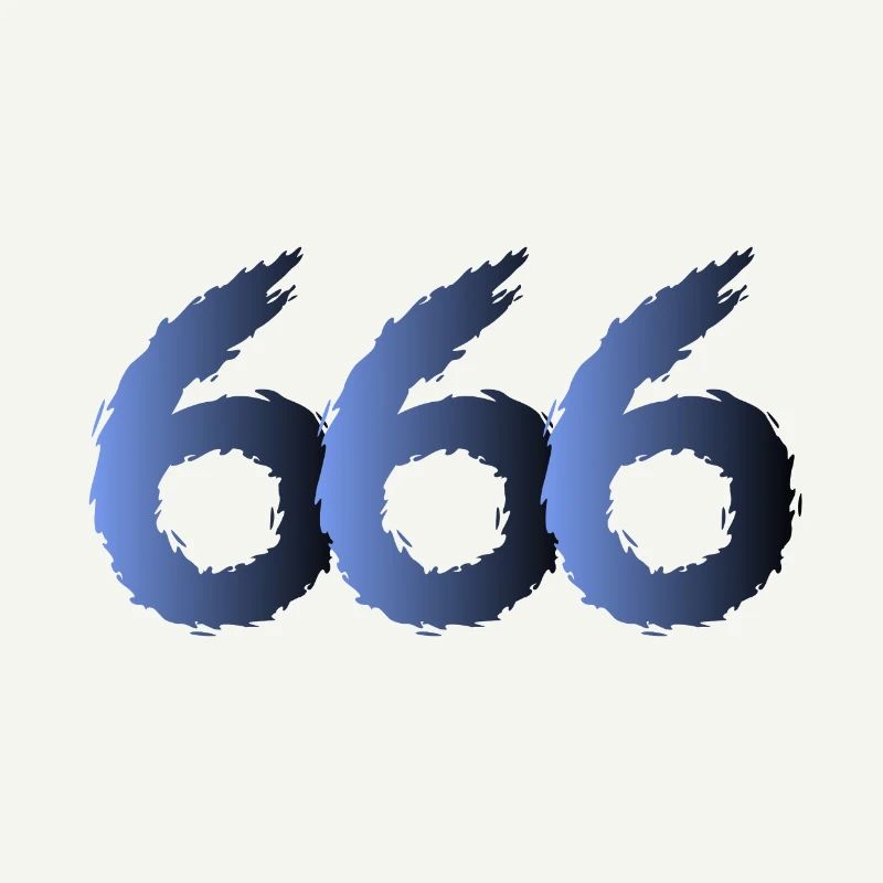 666 Satan Symbol - Devil - Evil