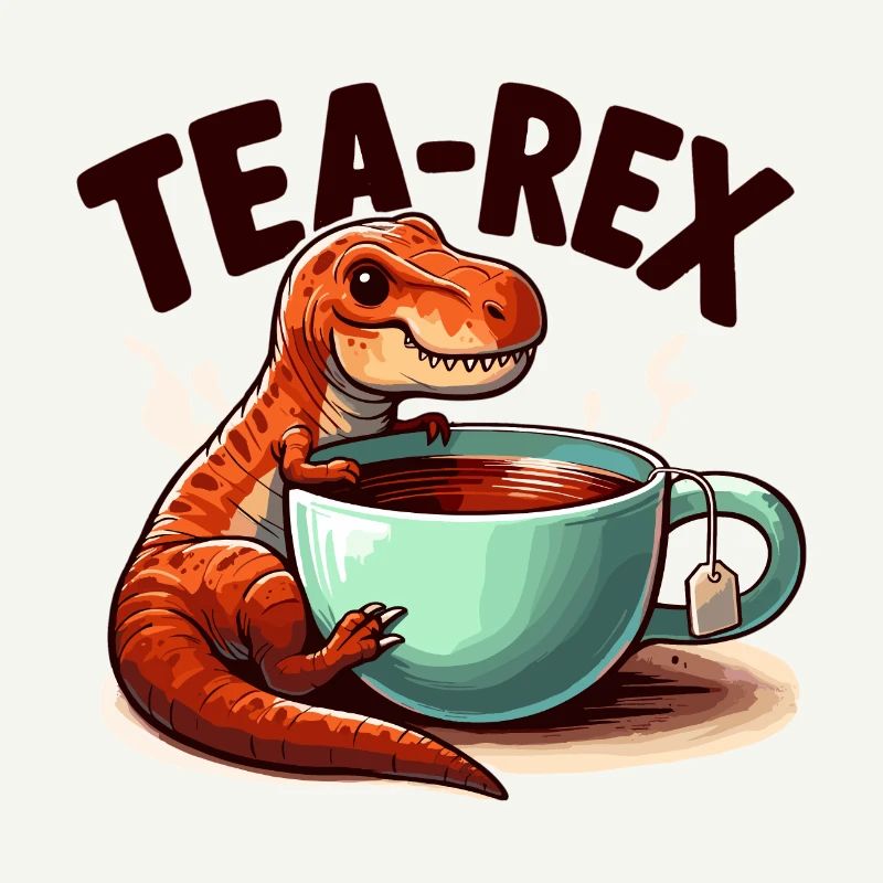 Tea Rex Tea Rex Tea Drinker Gift