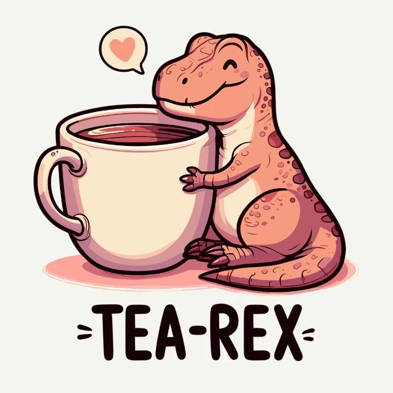 Tea Rex Tea Rex Tea Drinker Gift