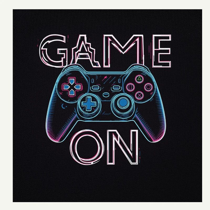 Conception de manette de jeu néon