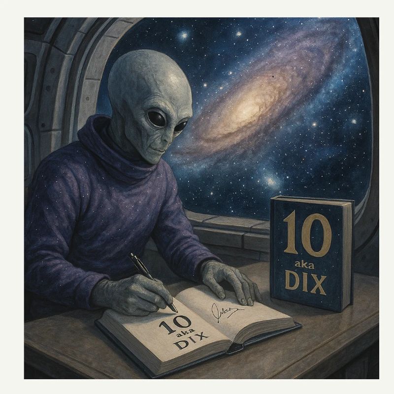 Alien Ecrivain Cosmos