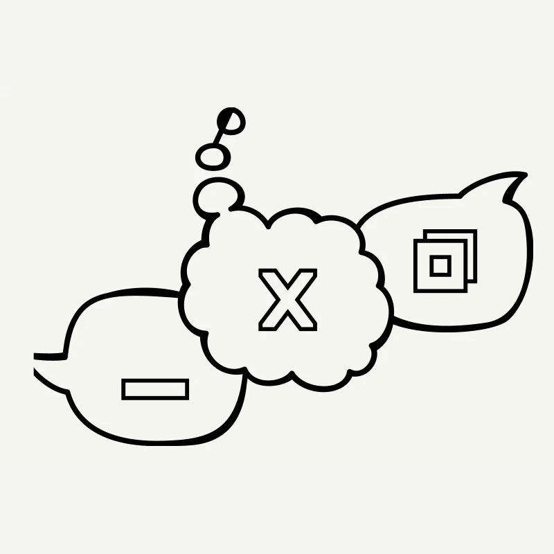 Computer speech bubbles