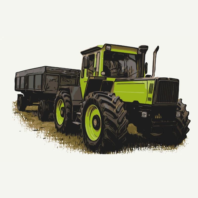 MB trac 1600 turbo with trailer