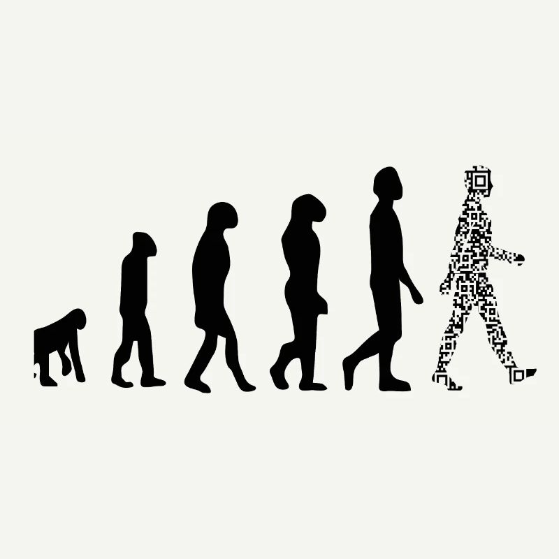 Evolution QR code - Humor health pass