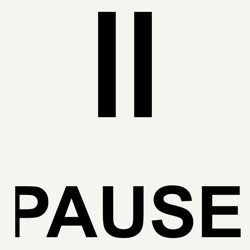 Pause Auszeit Geschenk Statement