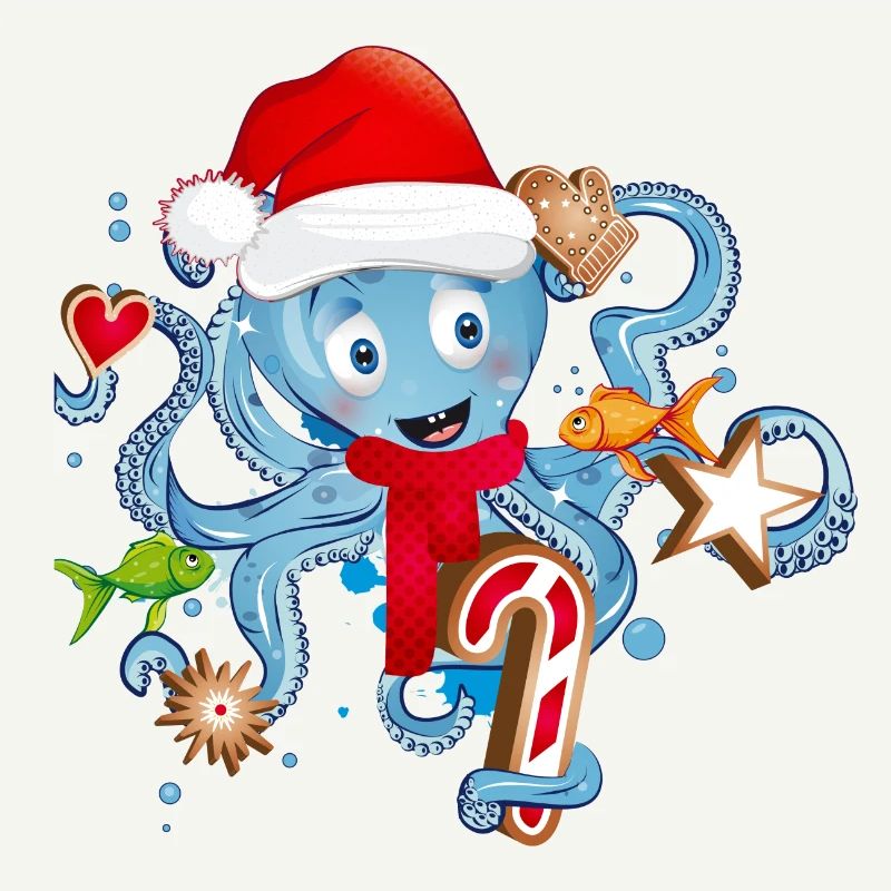 Octopus s’amuse et des biscuits pour Noël