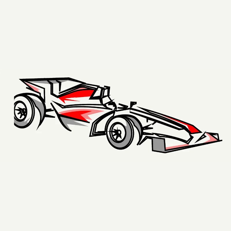 Illustration de voitures de course Conception du sport automobile