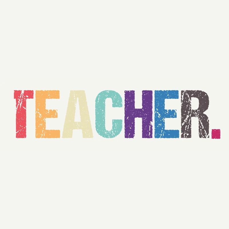 Conception colorée de TEACHER