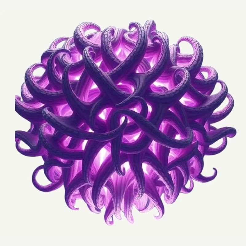 boule de tentacule violette
