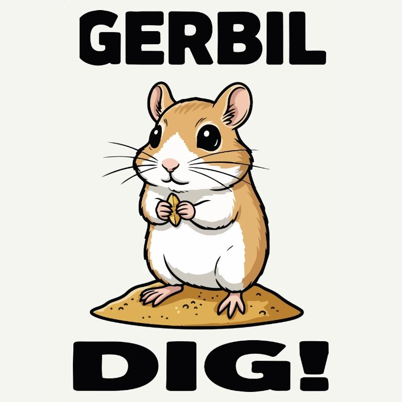 Gerbille Dig Gerbil Rongeur Grain Sable