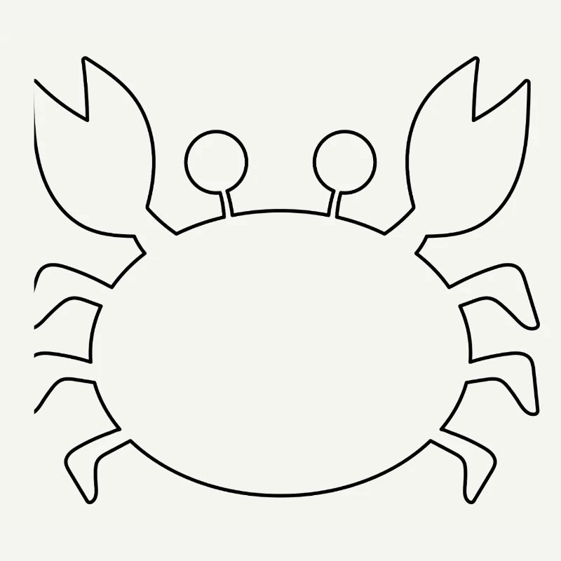Contour du crabe