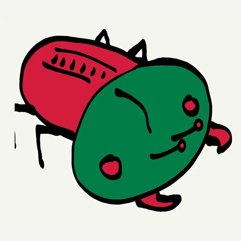 bug color VECTOR insect crawling animal