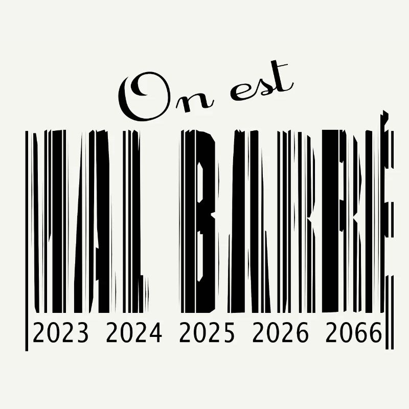 Poorly crossed out barcode