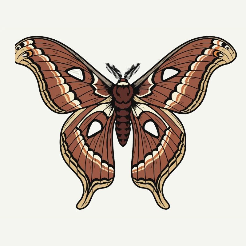 Papillon Polypheme Moth Saturnie Wing Tattoo