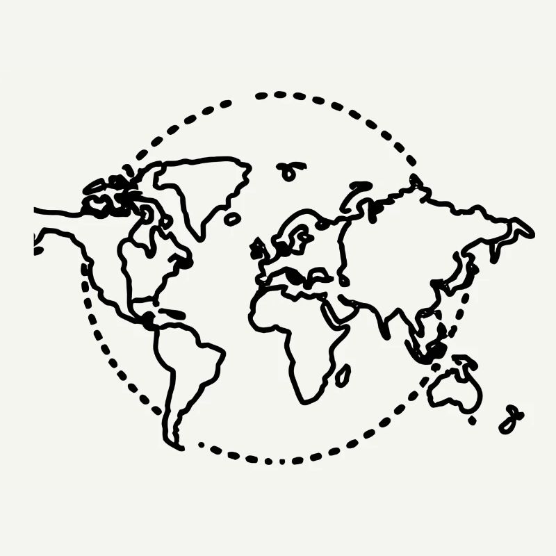 World Map Sketch