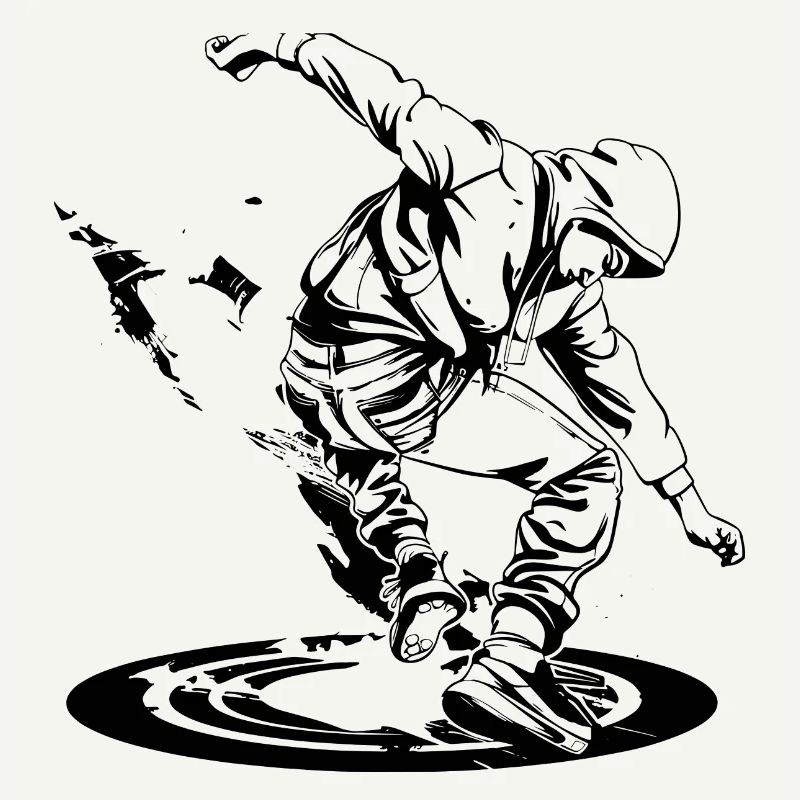 Breakdancer Drawing