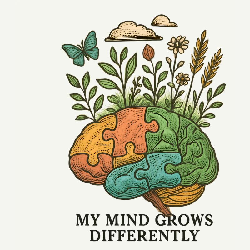Brain grows differently