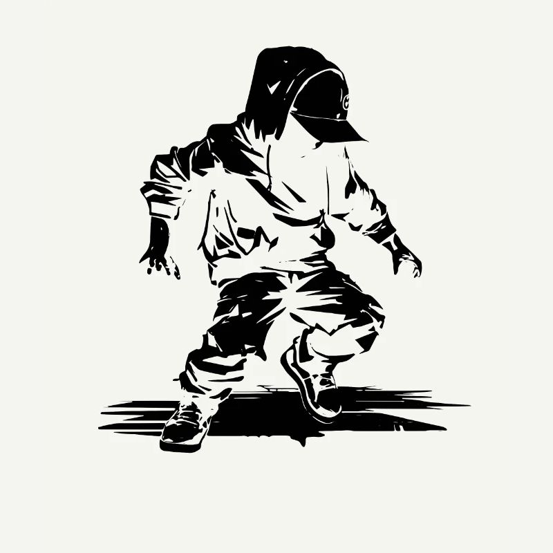 Breakdance Dancer Illustration