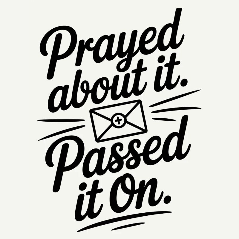 Prayed About It Passed It On Prayer
