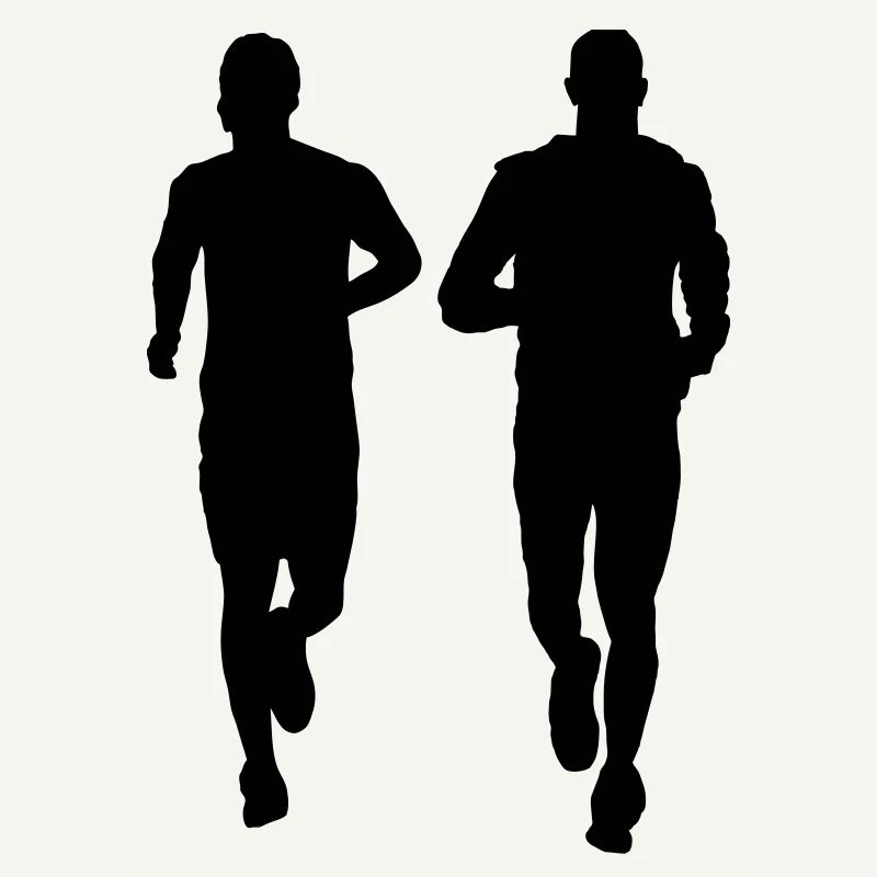 couple en cours d'exécution deux mâles