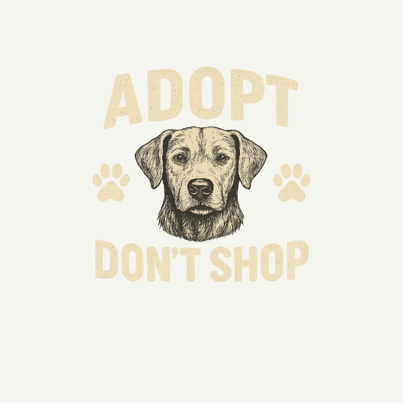 Conception de motif d’adoption de chien