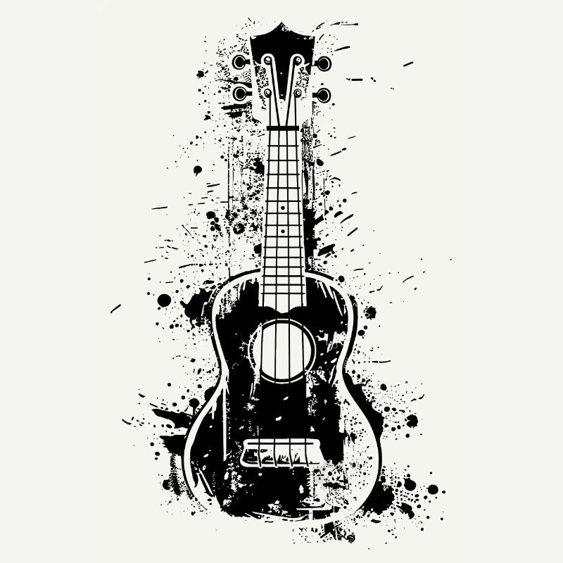 Ukulele Paint Blobs
