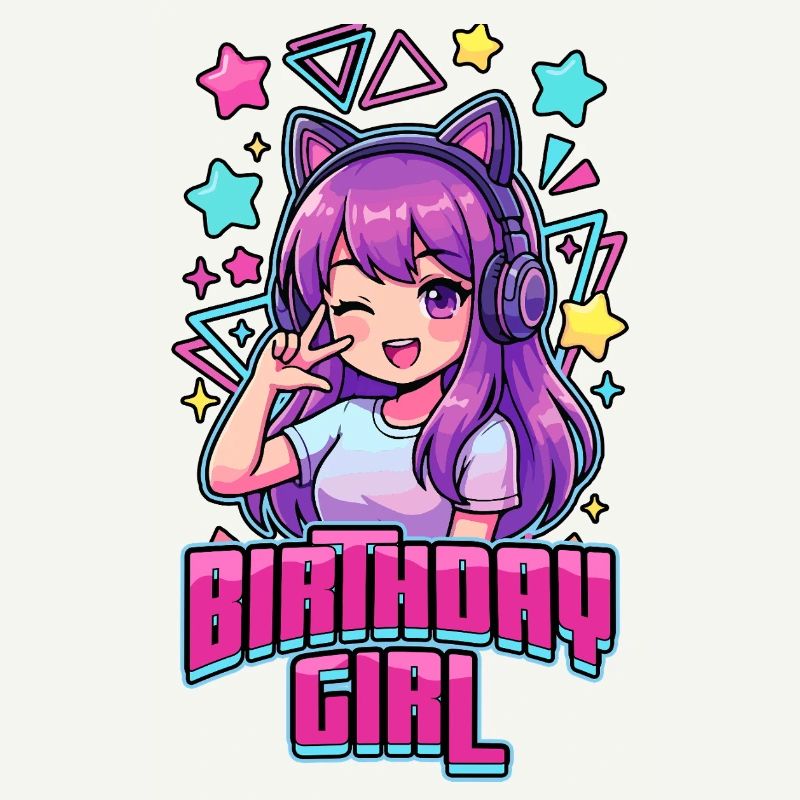 Fille d’anniversaire Pop coréenne K-Pop d’anniversaire