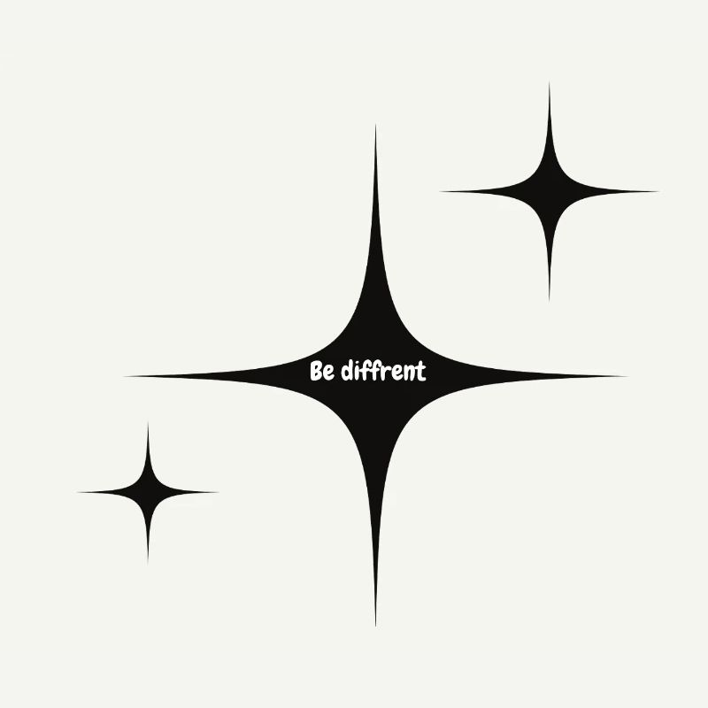 Graphique Be Different Starburst