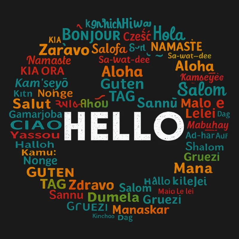 Commencez par Hello Different World Language Learning