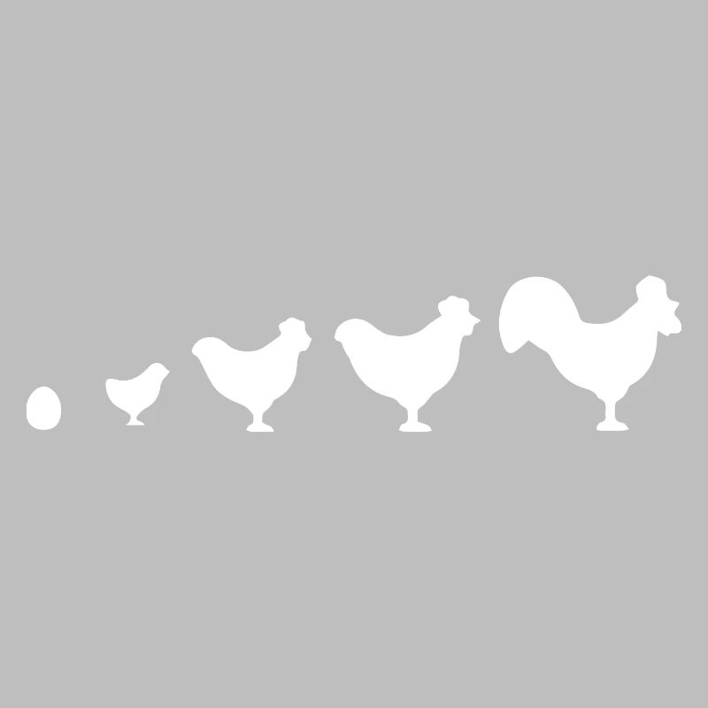 Evolution Farmer Poulet Coq Drôle