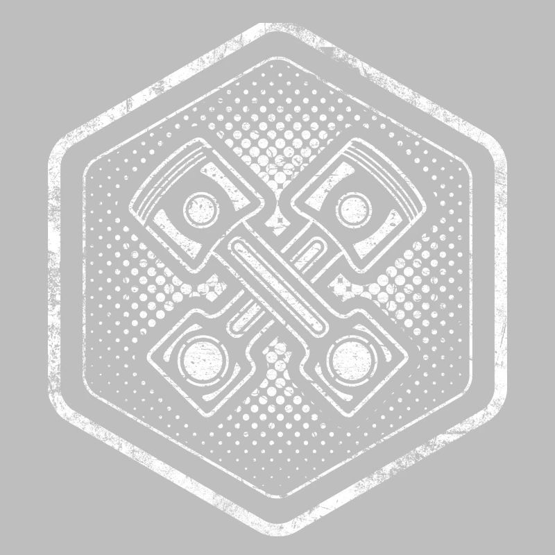 Hexagone à la mode avec piston croisé