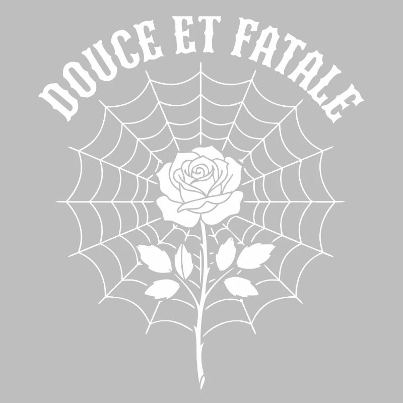 Rose au centre du Web araignée