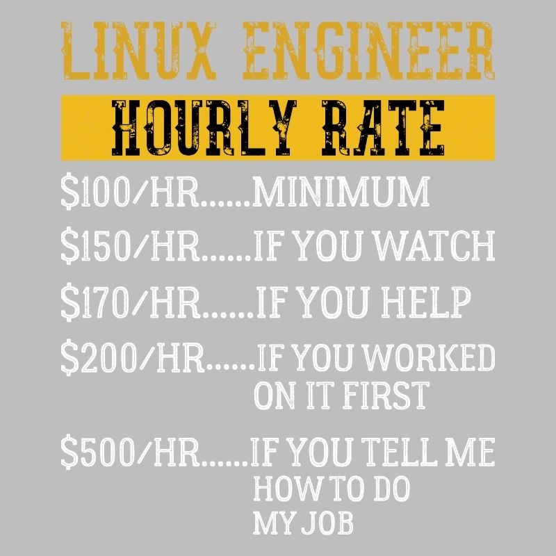 Linux Engineer Hourly Rate Mechanic Labor rate