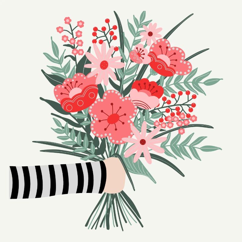 Dites simplement merci - une chère salutation aux fleurs