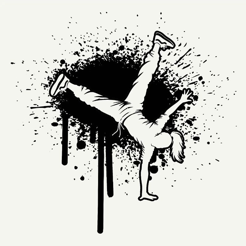 Geschenkidee für eine Breakdancerin mit Breakdance