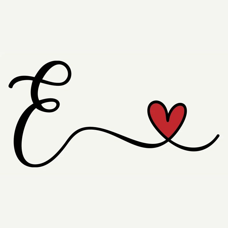 Buchstabe E Monogramm