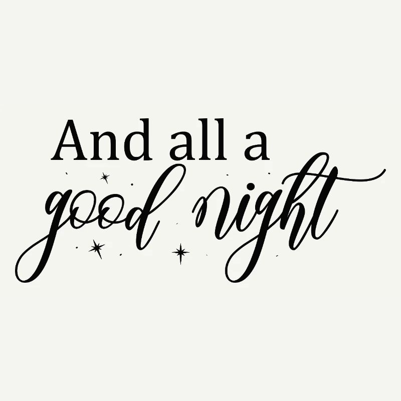 Gute Nacht Script mit Sternen