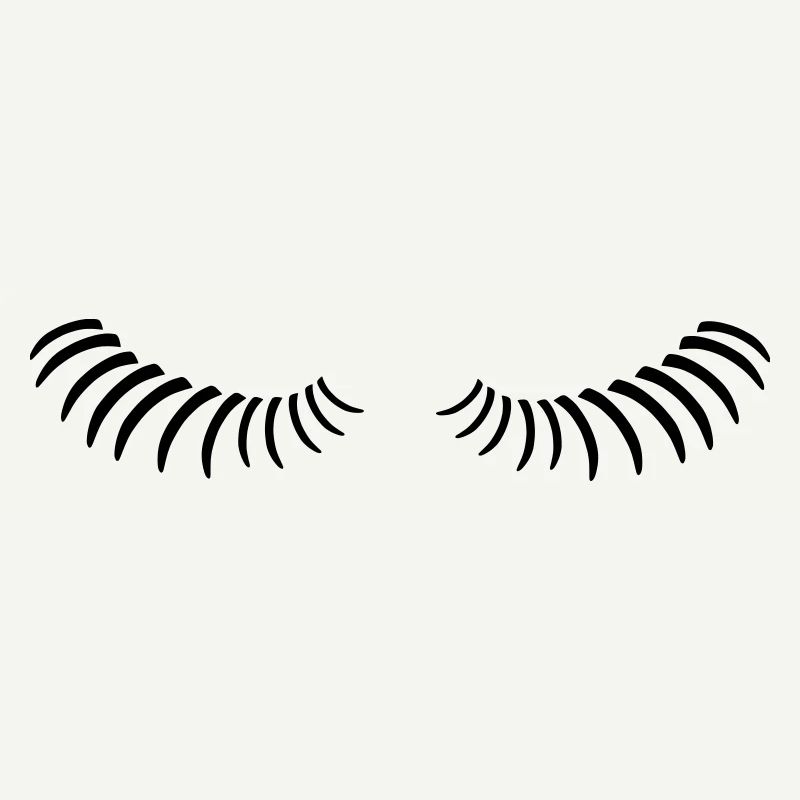 Eye lashes looking down.